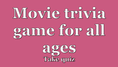 Movie trivia quiz suitable for all audiences