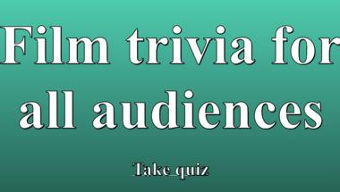 Trivia quiz suitable for all movie lovers