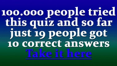 Quiz on General Trivia