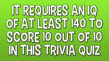 Trivia Quiz : Category : General