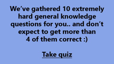General Trivia Quiz