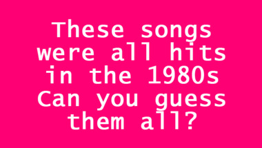 Quiz : 10 songs from the 1980s