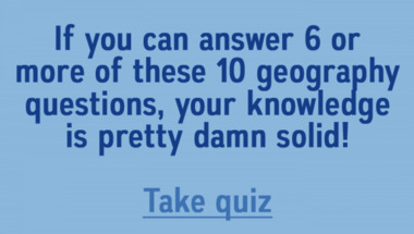 10 mixed questions about geography
