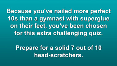 A trivia quiz for the smart