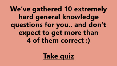 General Trivia Quiz
