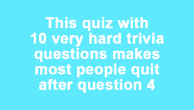 Hard Trivia Quiz