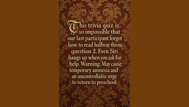 General trivia quiz