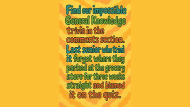 Quiz on general knowledge