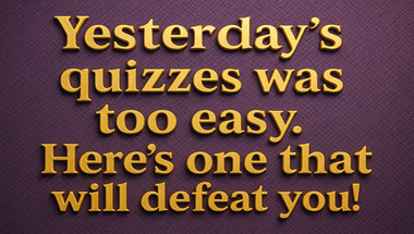 Mixed category trivia quiz