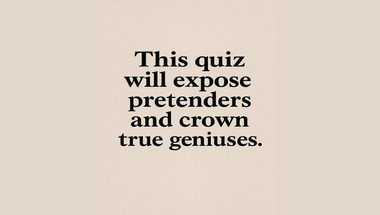 Trivia quiz for smart people