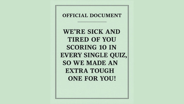 Trivia quiz for smart people