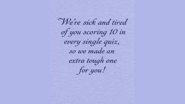 Trivia quiz for smart people