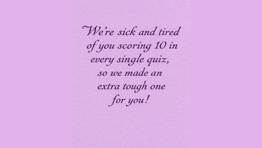 Trivia quiz for smart people