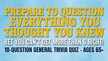 10-question general knowledge challenge