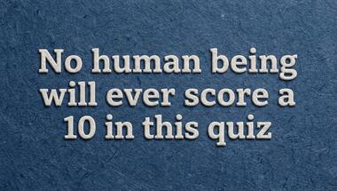 10-question quiz on random facts