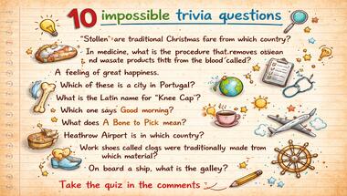 10-question ultimate trivia challenge