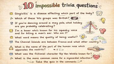 10-question fun facts challenge