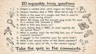 Quick-fire 10-question knowledge challenge