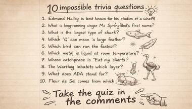 10-question fun fact challenge